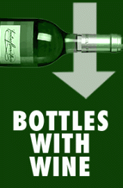 bottles with wine